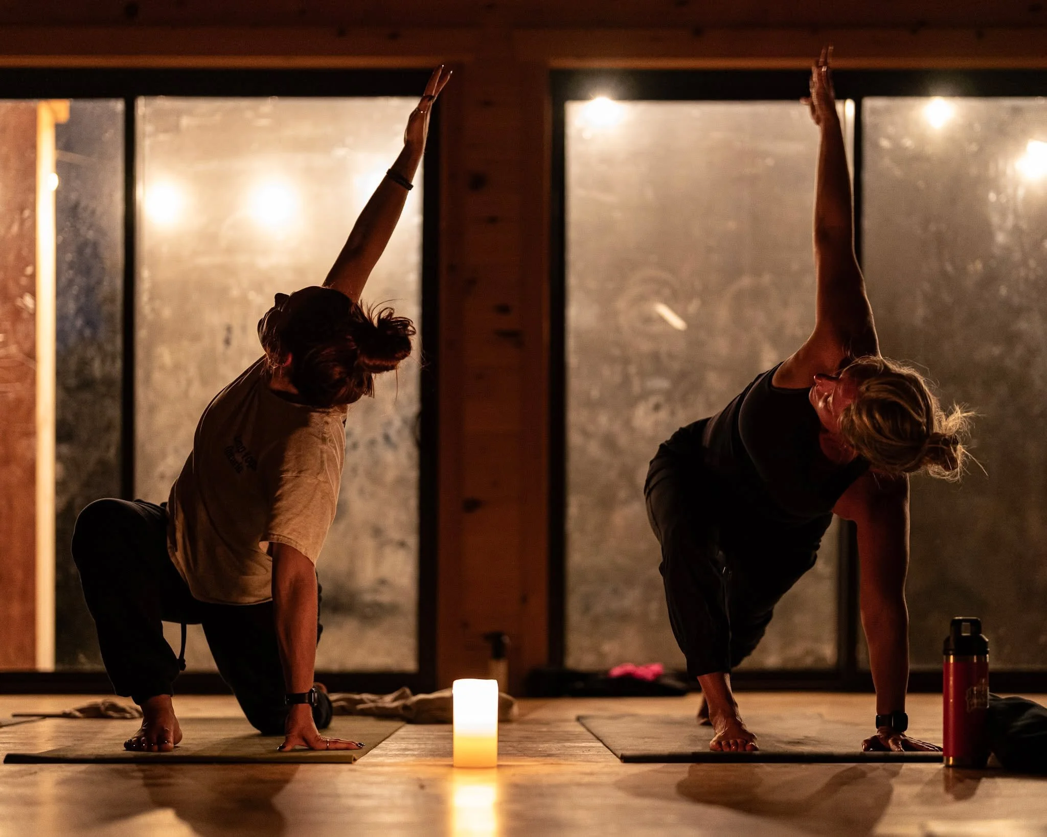 Candlelight, quiet bodies, softer thoughts.