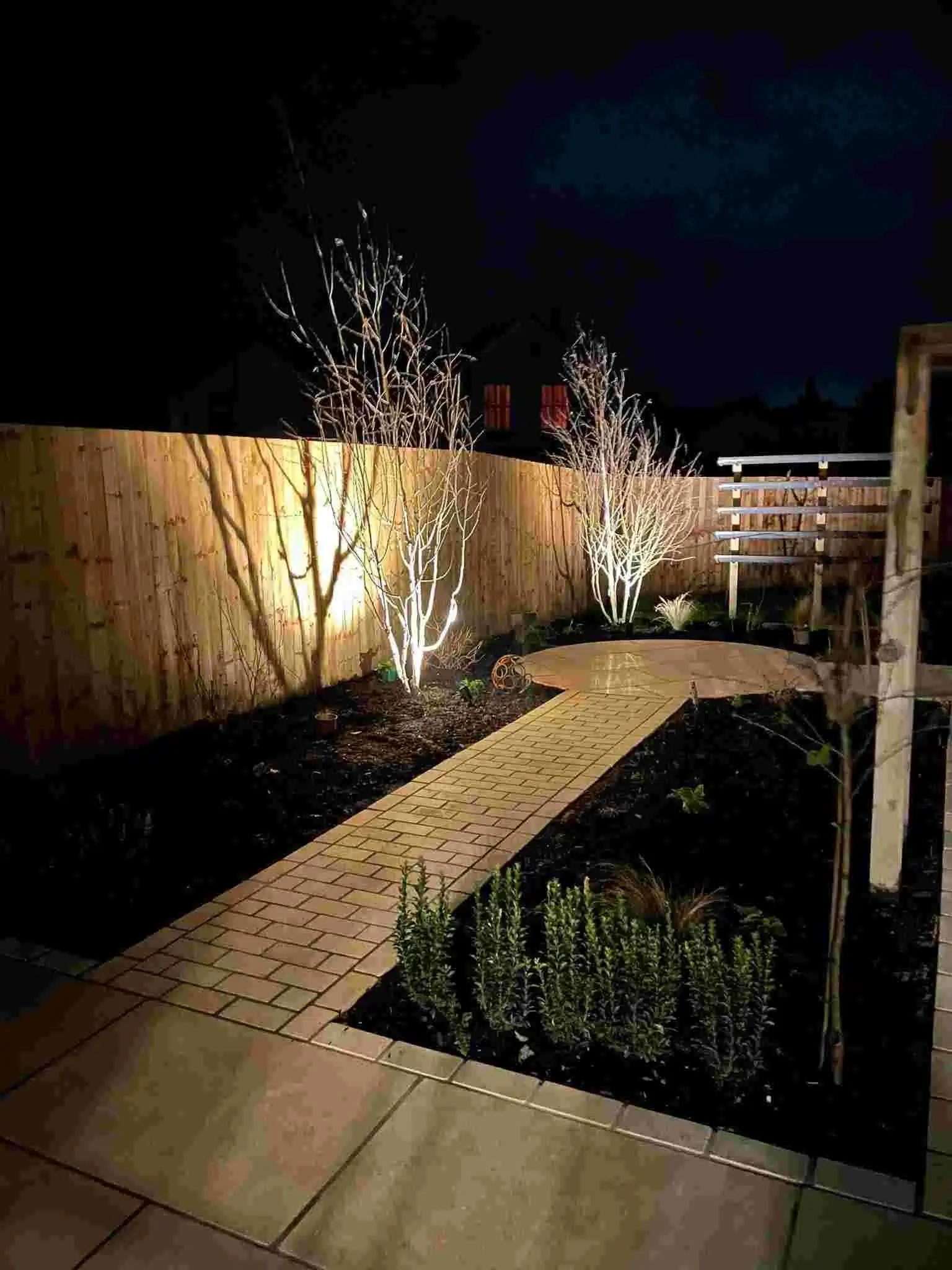  Tree up lighting installed in Shavington, Nantwich