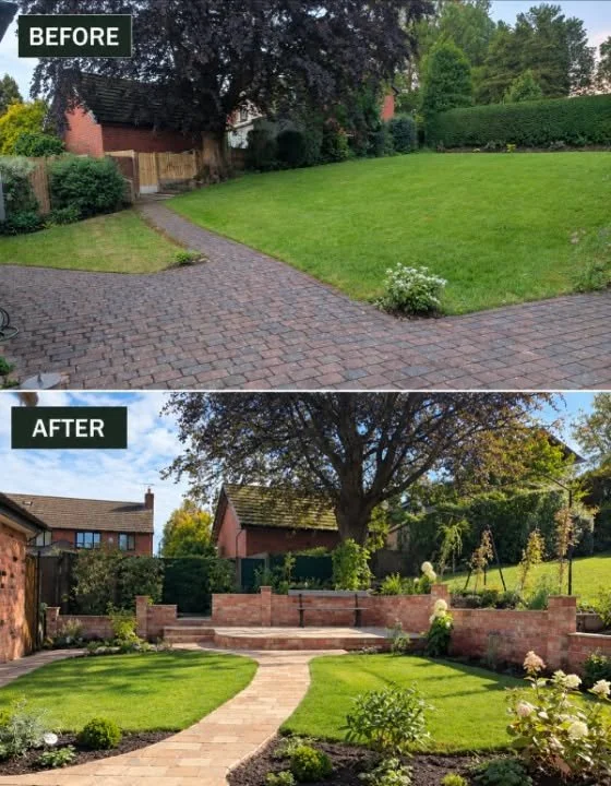 Wasted space unearthed and unlocked in Alsager. Complete design and build of a traditional garden for a period property