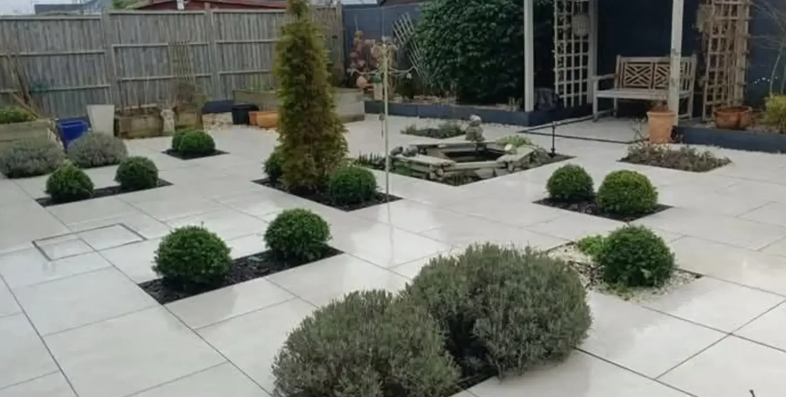 Porcelain paving installation near Crewe