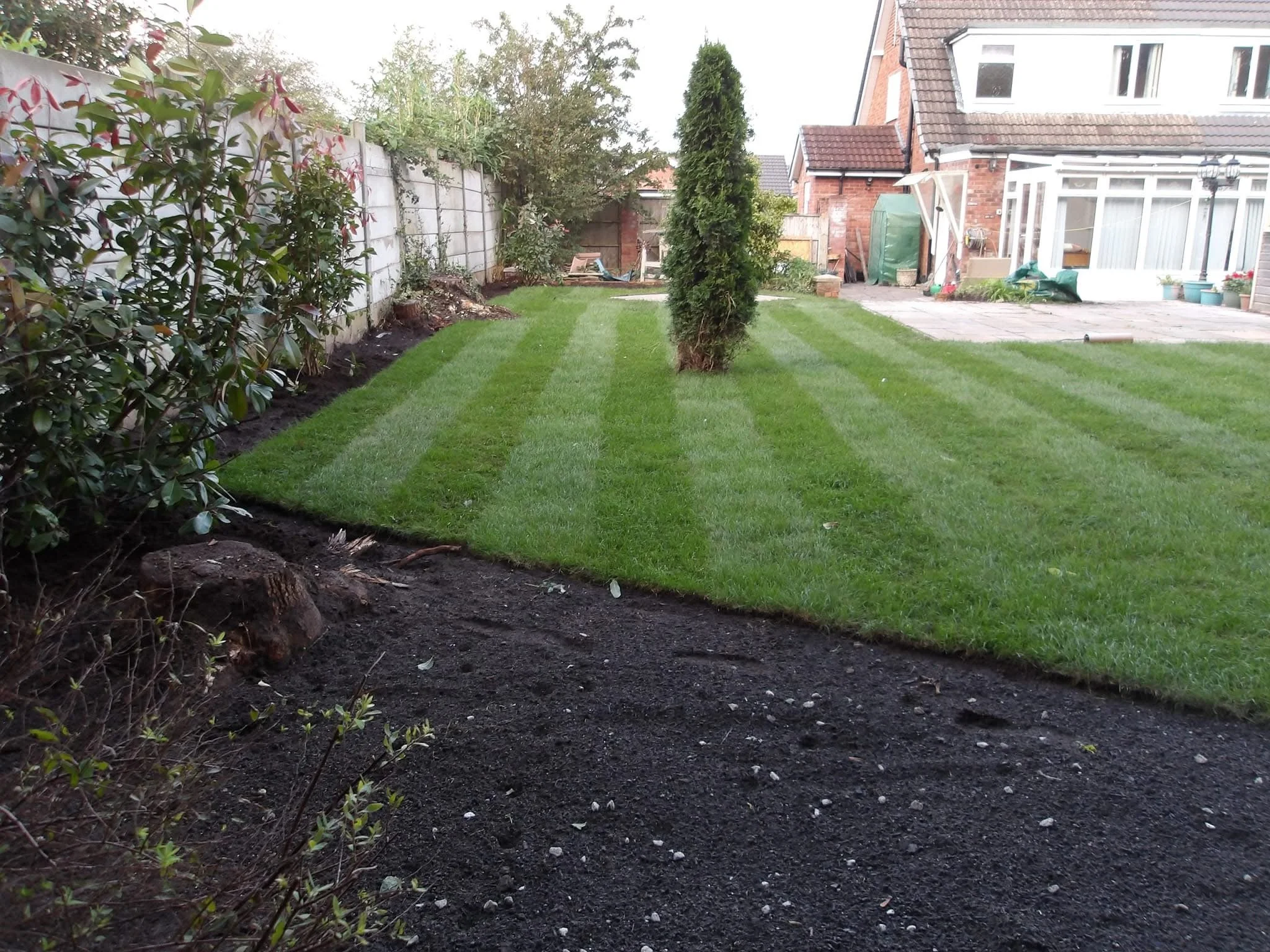 New lawn turfed in Crewe