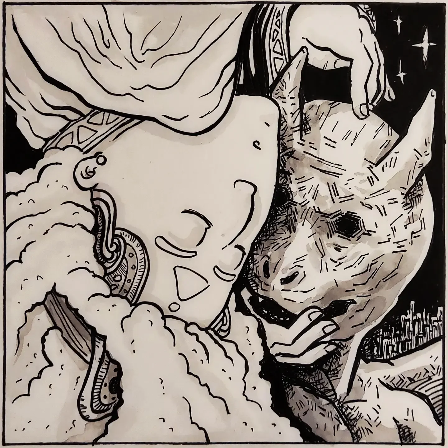 Inktober ´22: Gargoyle - Ink on Paper