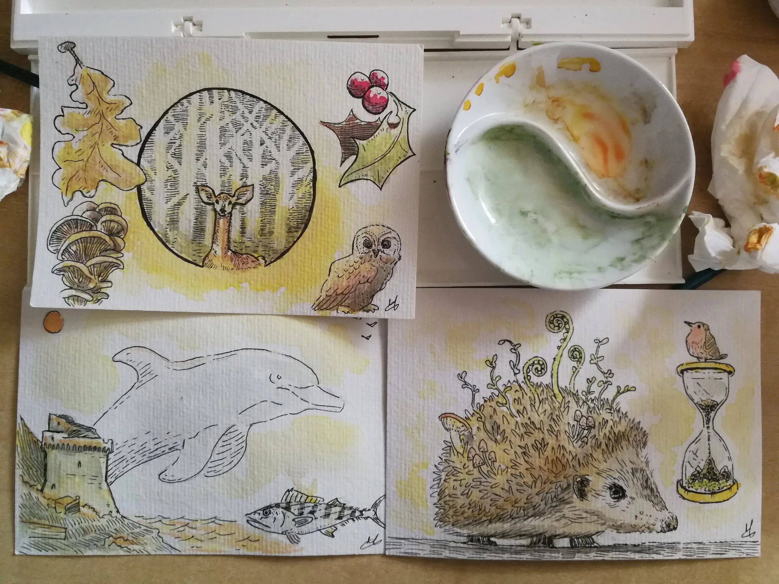 Naure Postcards - Watercolour