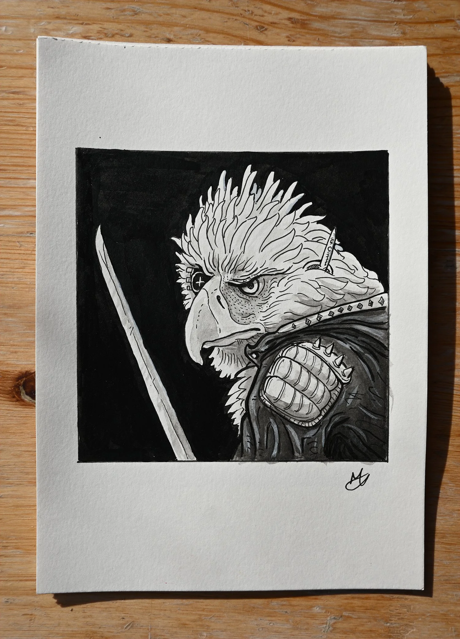 Drawtober: Eagle  
Spot Illustration