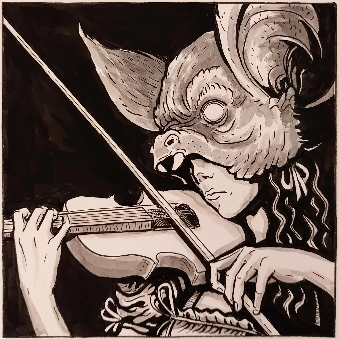 Inktober ´22: Bat - Ink on Paper