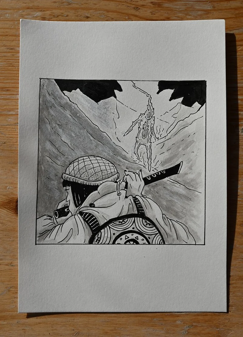 Drawtober: Flame  
Spot Illustration