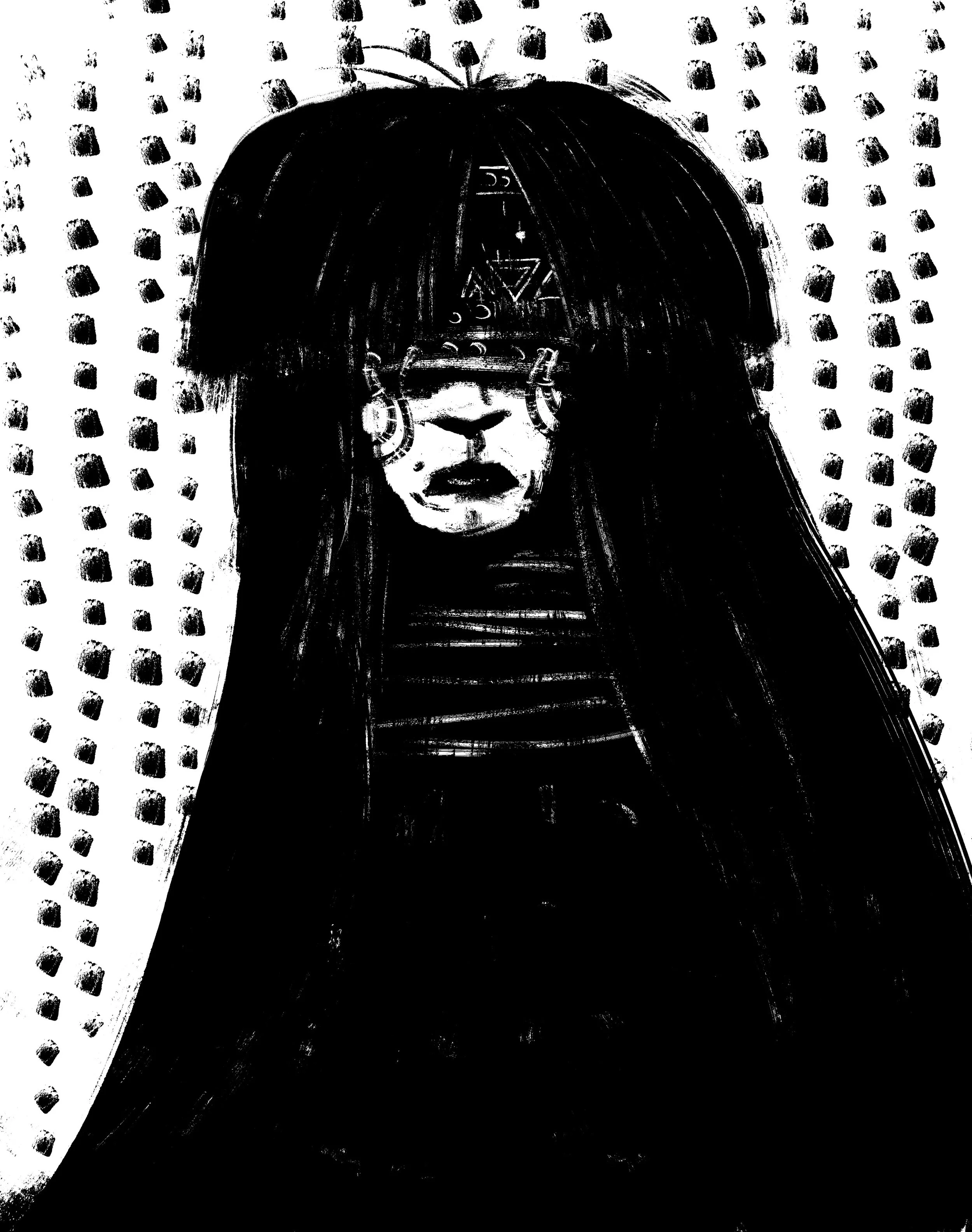 Noir Cyberpunk Character