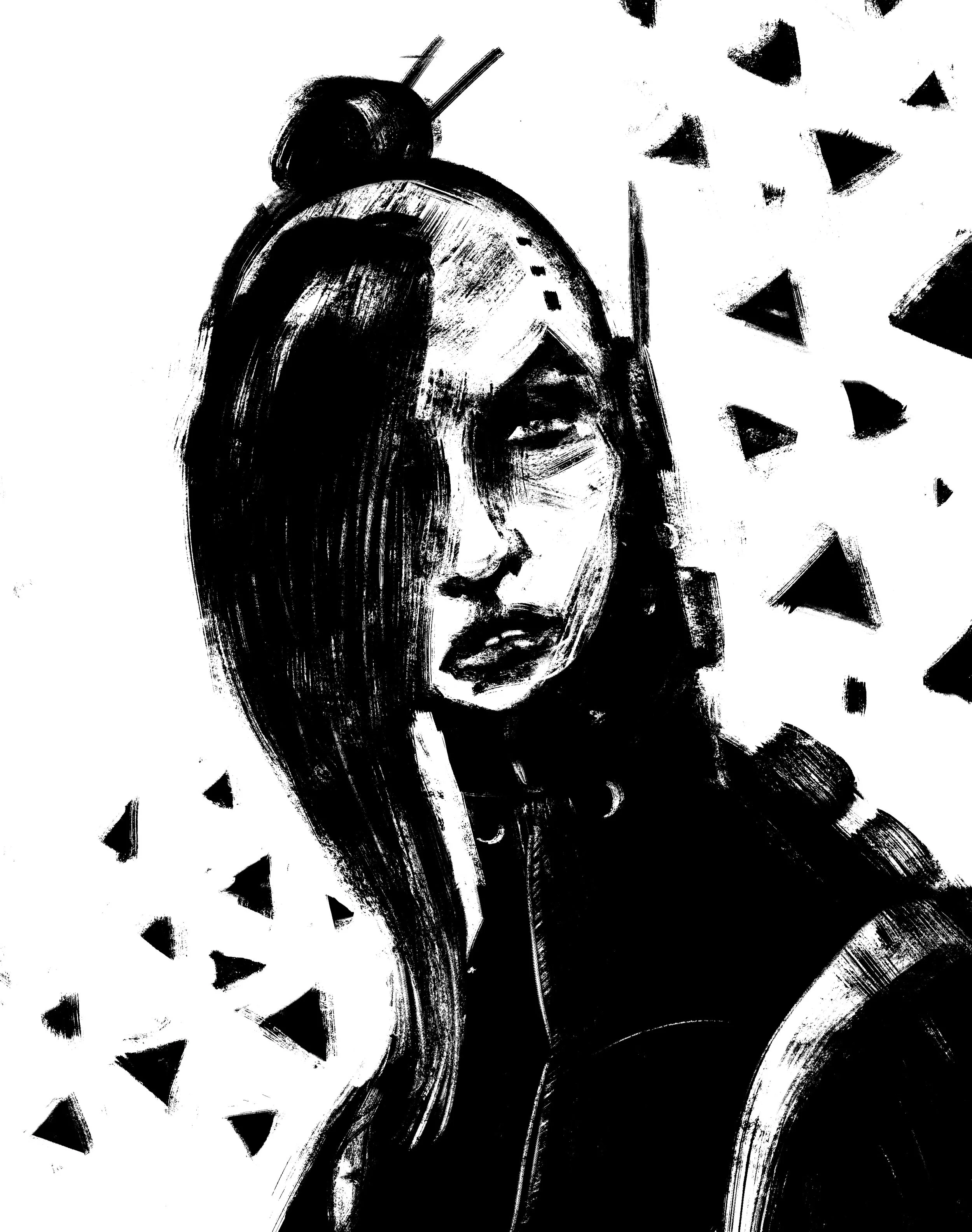 Noir Cyberpunk Character