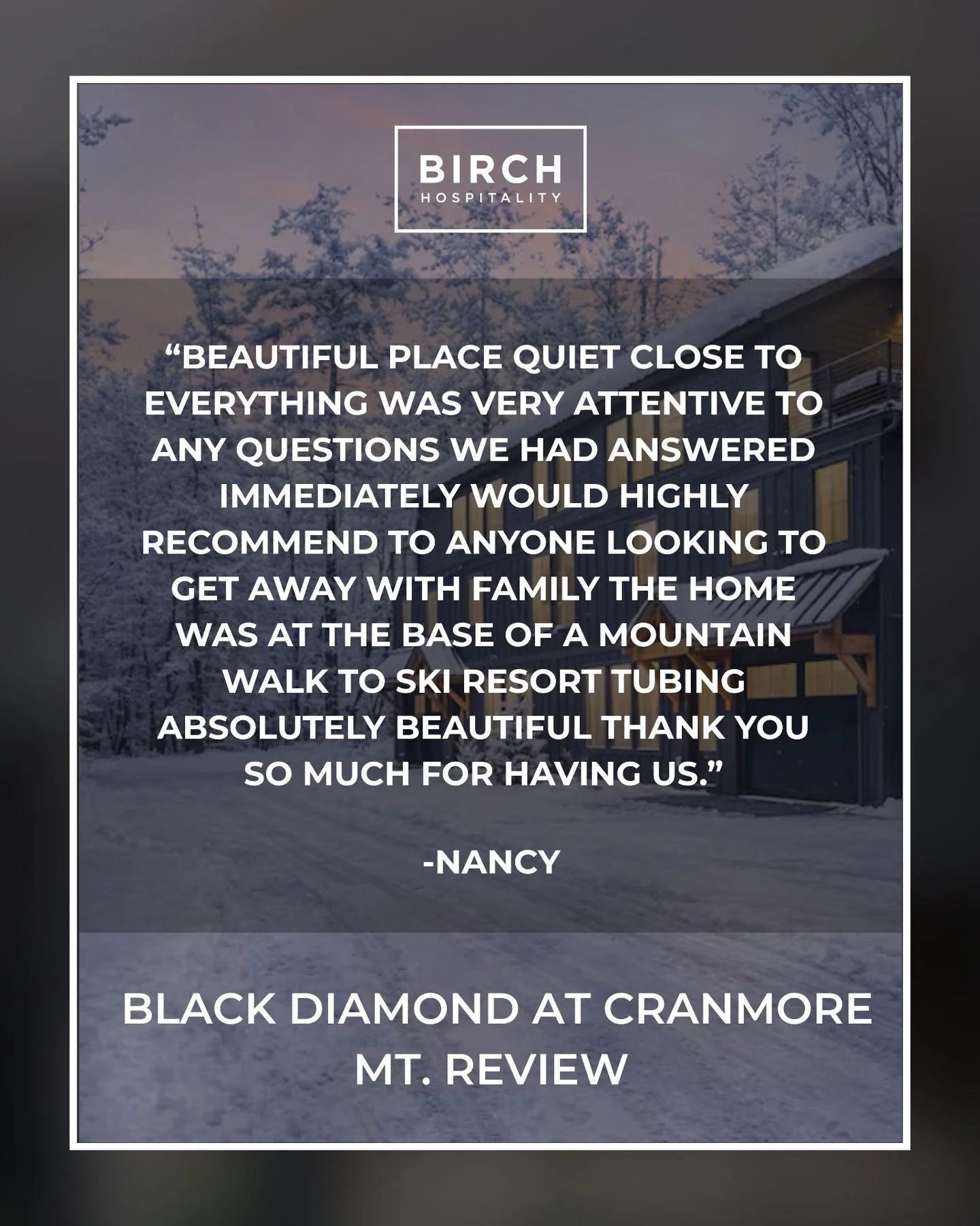 ✨ Black Diamond Guest Review ✨

Located at the base of Cranmore Mountain in North Conway, Black Diamond is a brand new, professionally designed townhouse offering a sleek, modern retreat with cozy touches and unbeatable convenience &mdash; perfect fo