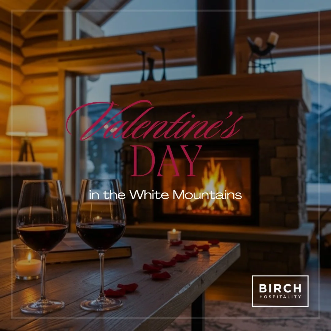 This is your sign to skip the crowded restaurants and head for the mountains. 🔥

Valentine&rsquo;s Day is just 2 weeks away &mdash; book your cozy escape now: 
www.birchrentals.com

#ValentinesDayIdeas #CozyCabin #MountWashingtonValley #RomanticTrip