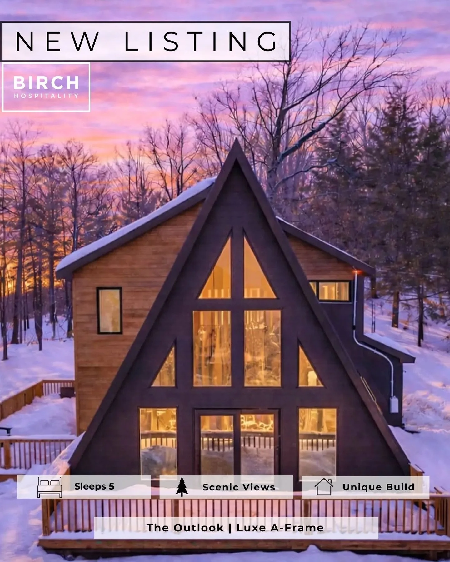 ✨ NEW LISTING!! ✨
⠀⠀⠀⠀⠀⠀⠀⠀⠀
Welcome to The Outlook, a brand-new custom-built A-Frame retreat in the heart of Conway, New Hampshire. This stunning mountain escape blends modern design with classic alpine charm &mdash; creating a light-filled, peaceful