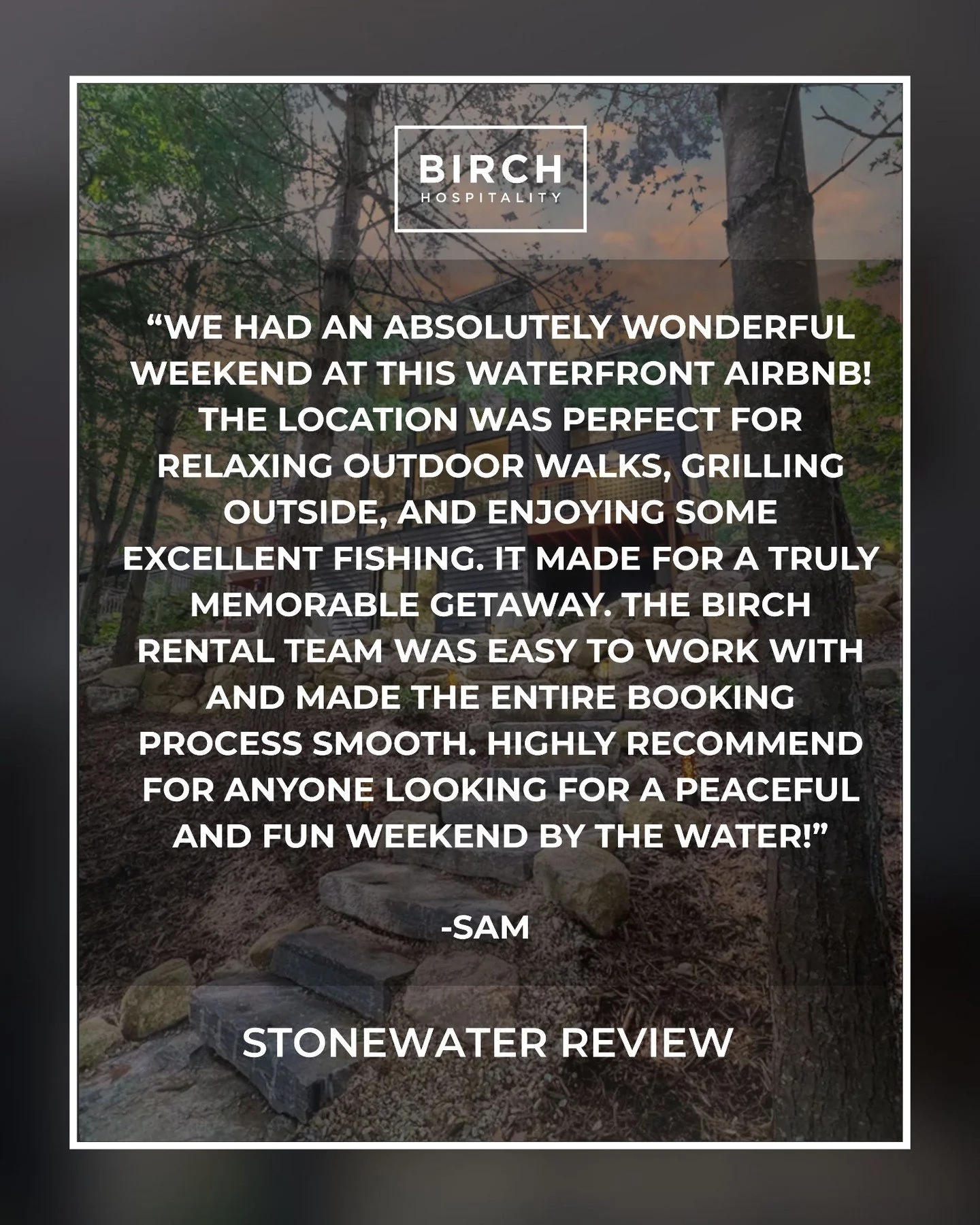 ✨ StoneWater Guest Review ✨

This modern haven offers a perfect blend of luxury and privacy on the pristine shores of Burnt Meadow Pond. Be one of the first to enjoy this newly constructed gem, boasting sleek contemporary design, private lake access,