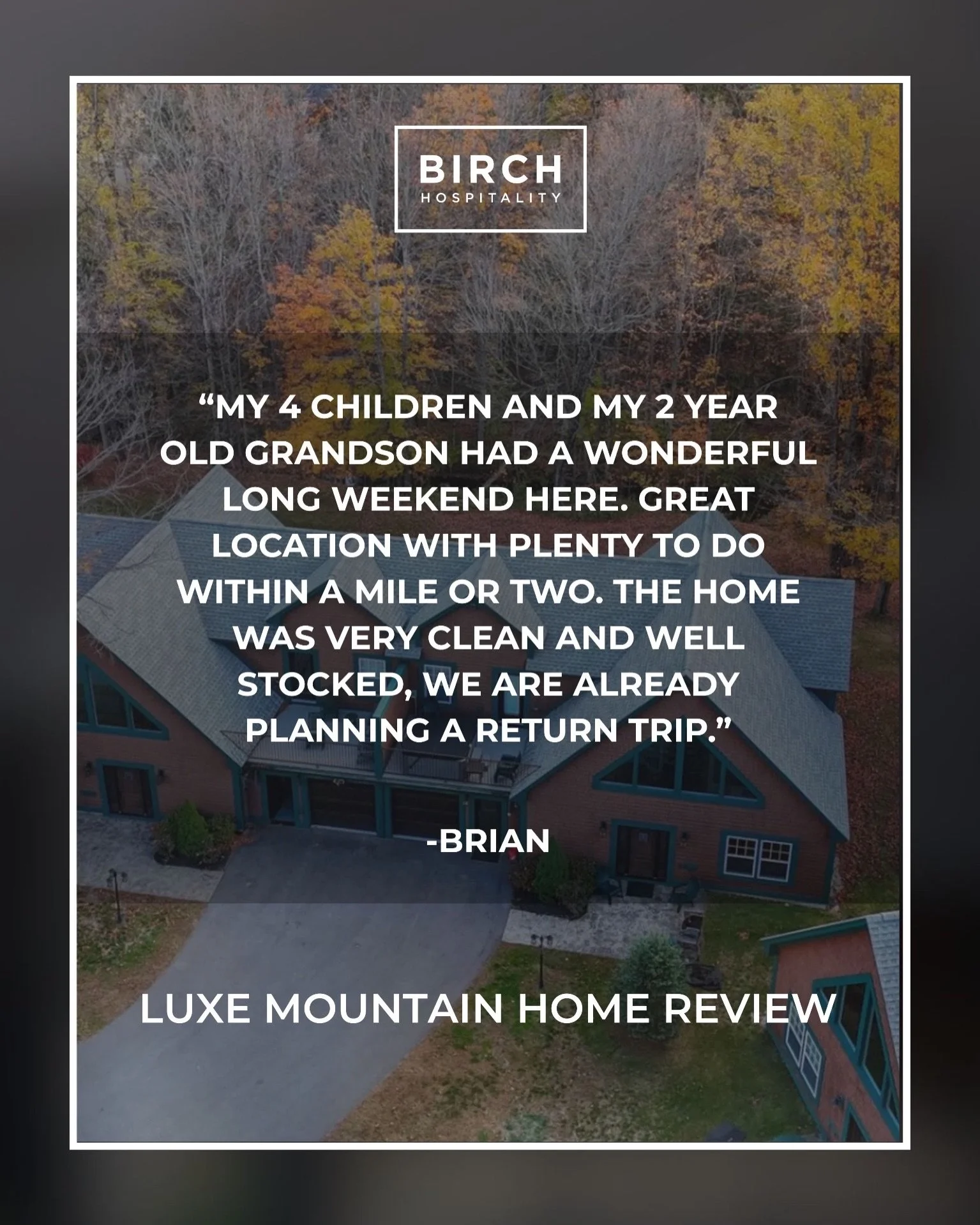 ✨ Luxe Mountain Home Guest Review ✨
⠀⠀⠀⠀⠀⠀⠀⠀⠀
Welcome to your ultimate getaway &mdash; a modern mountain retreat perfectly located between Cranmore Mountain and North Conway Village. With luxury amenities, spacious gathering areas, and unbeatable acc