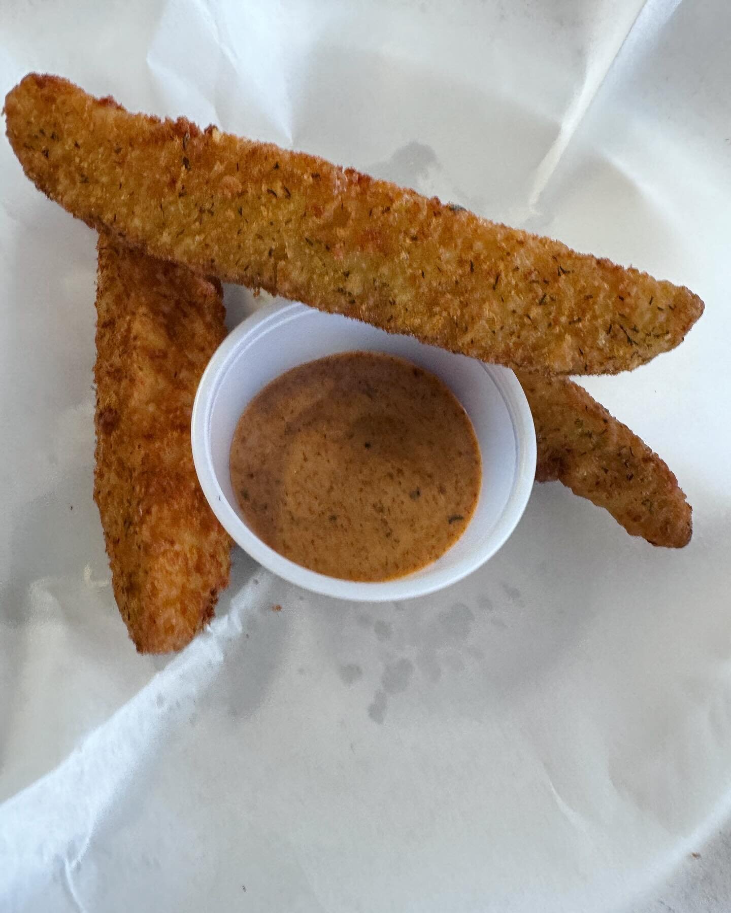 Fried pickle spears no available at squires corner kitchen ! I love these things !!!