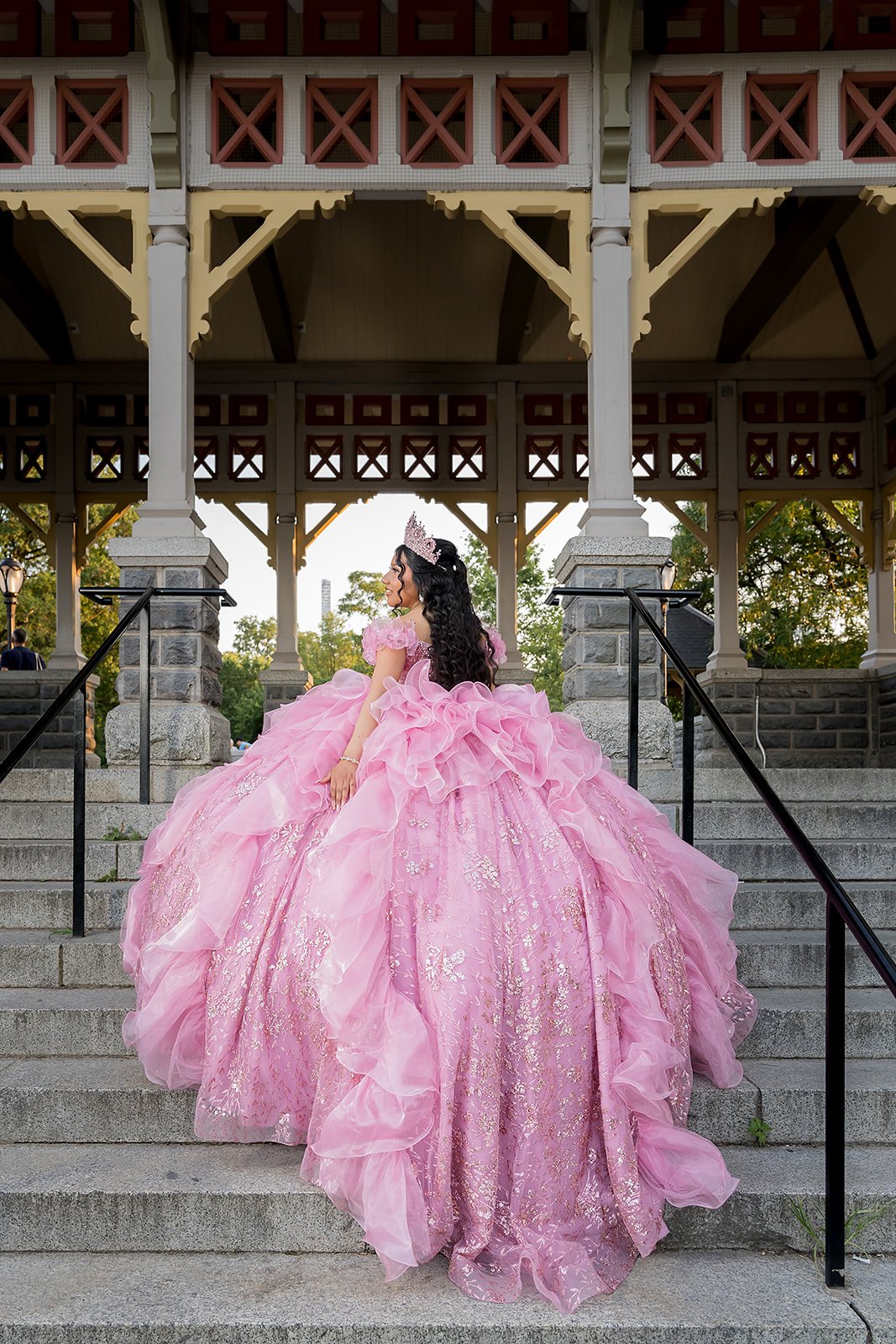 quinceanera-photoshoot-dark-pink-dress-Belvedere-Castle-central-park.jpg