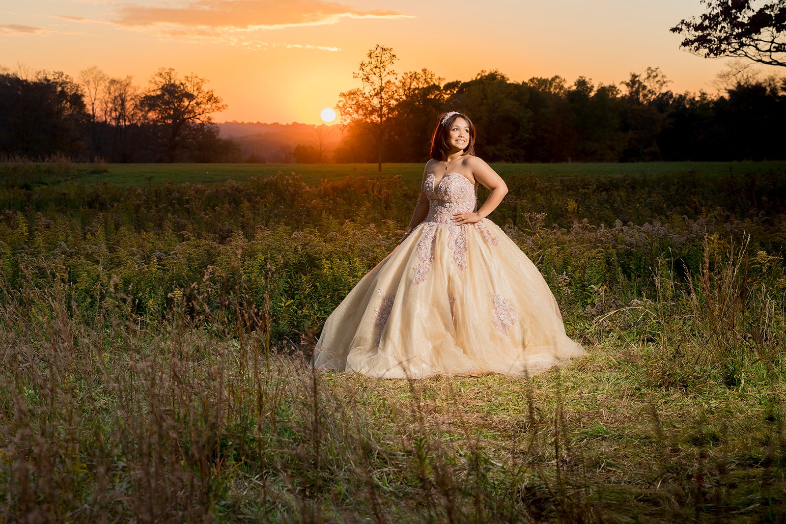sunset photo shoot