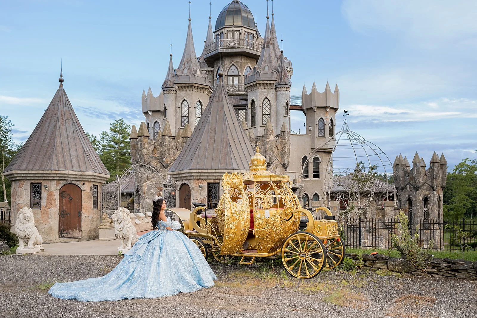 Sweet 16 portrait session near NYC at Chris Mark Castle