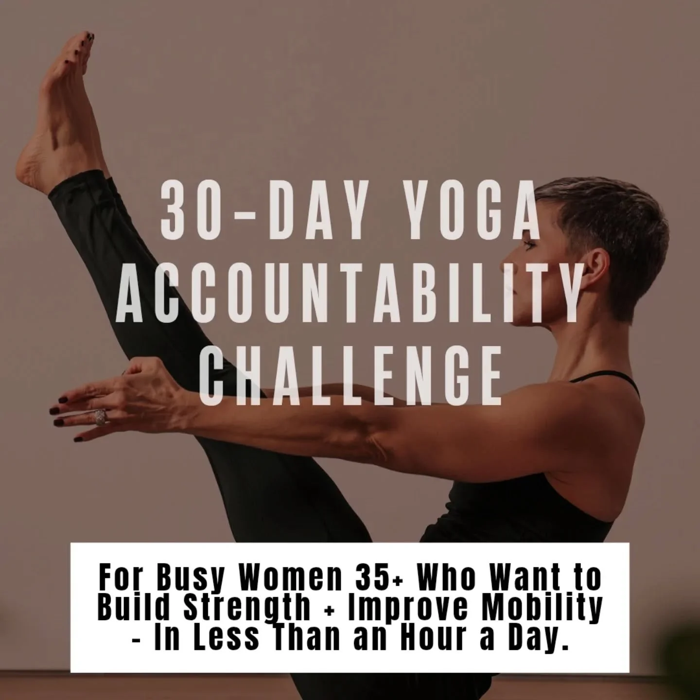 🎊 ANNOUNCEMENT: YOGA CHALLENGE 🎊

Excited for my brand new yoga accountability challenge, now officially OPEN. 💛

Comment &ldquo;CHALLENGE&rdquo; and I&rsquo;ll send you the details to join.

This is a 30-day yoga challenge for busy women 35+ who 