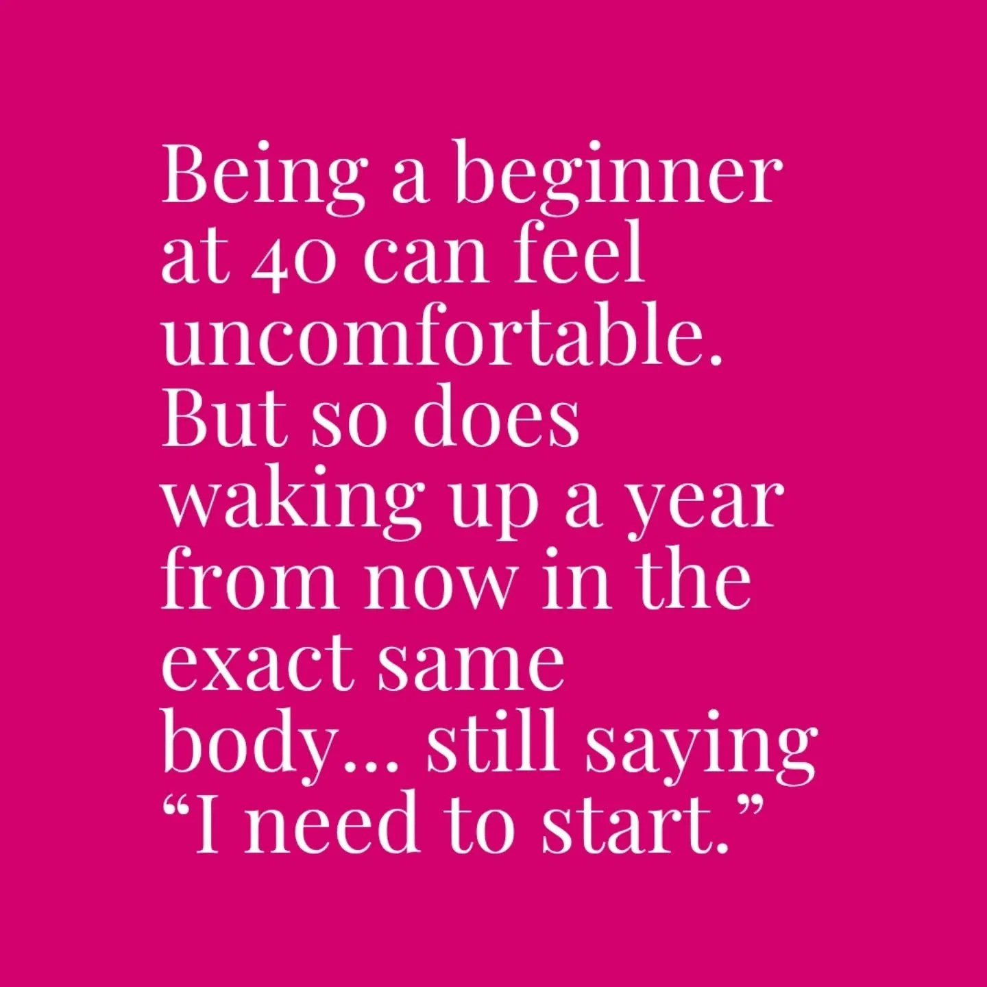 There is no **perfect moment to start. No yoga pose, yoga mat, or morning routine that suddenly makes your body feel better overnight. 💭

But what does stick with people is the feeling of waking up a year from now... still stiff, still disconnected,