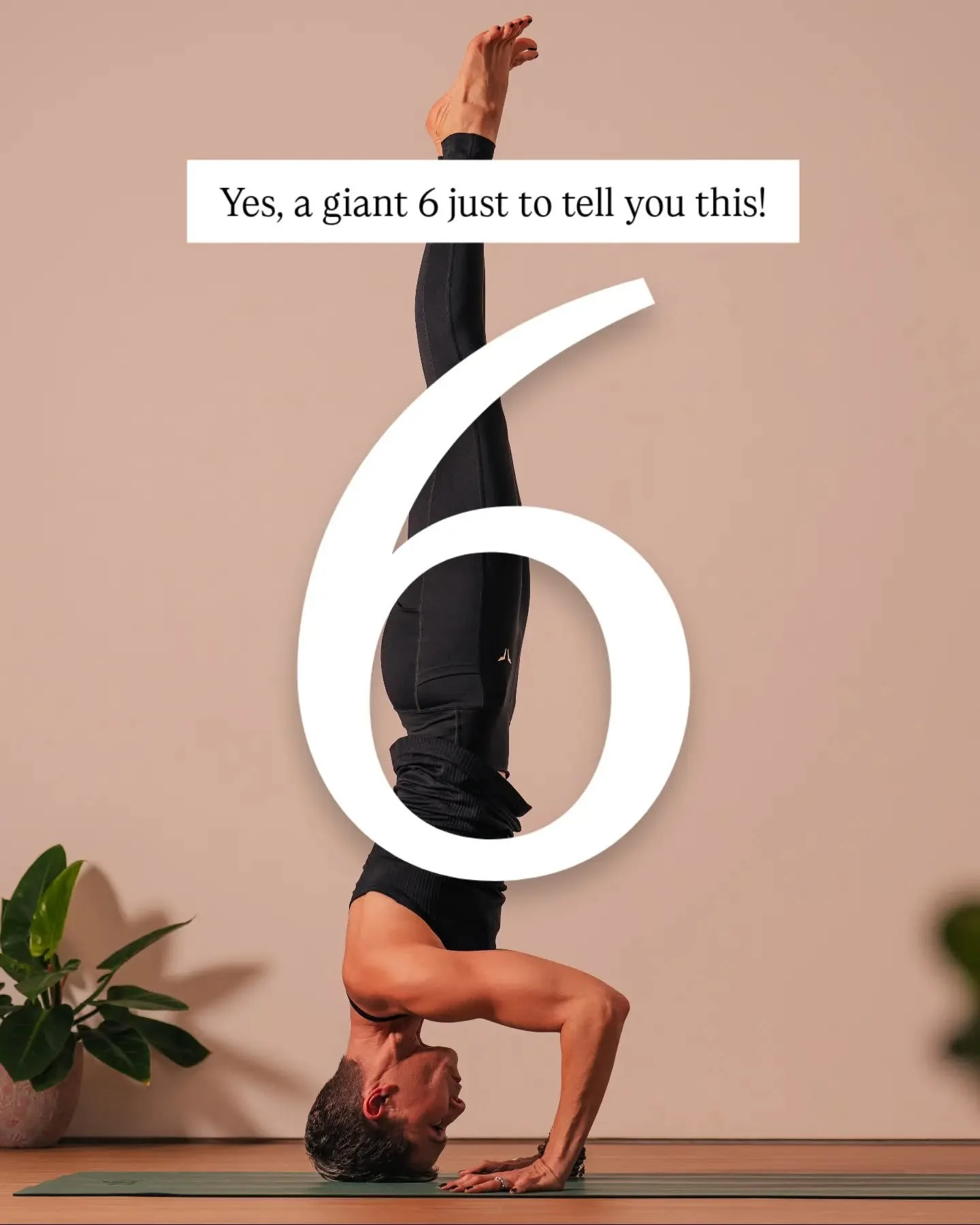 Yes, that&rsquo;s a giant 6.
And yes, there&rsquo;s a reason for it. 😏

For a long time, strength and yoga have been marketed like you have to pick a side.

Lift weights if you want to get strong.
Do yoga if you want to be flexible.

But&hellip; why