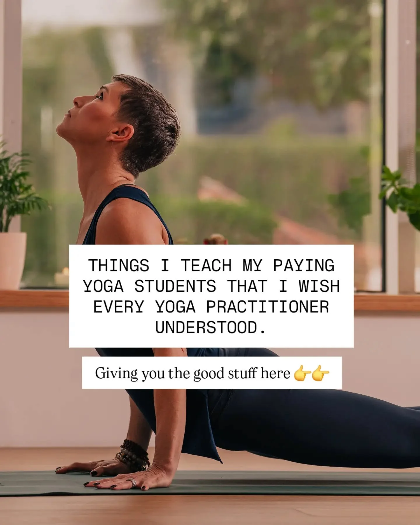 I think we've made yoga look a lot more glamorous than it actually is. 👀👀

And somewhere along the way, we've managed to turn a practice into yet another thing people feel they *need* to be good at.

Which is slightly ridiculous when you think abou