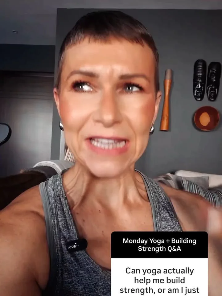 Yoga can build strength. But doing more yoga doesn't automatically make you stronger.

At some point, your body gets pretty good at what you keep asking it to do.

And if the challenge never changes, why would it need to adapt?

You don't need harder