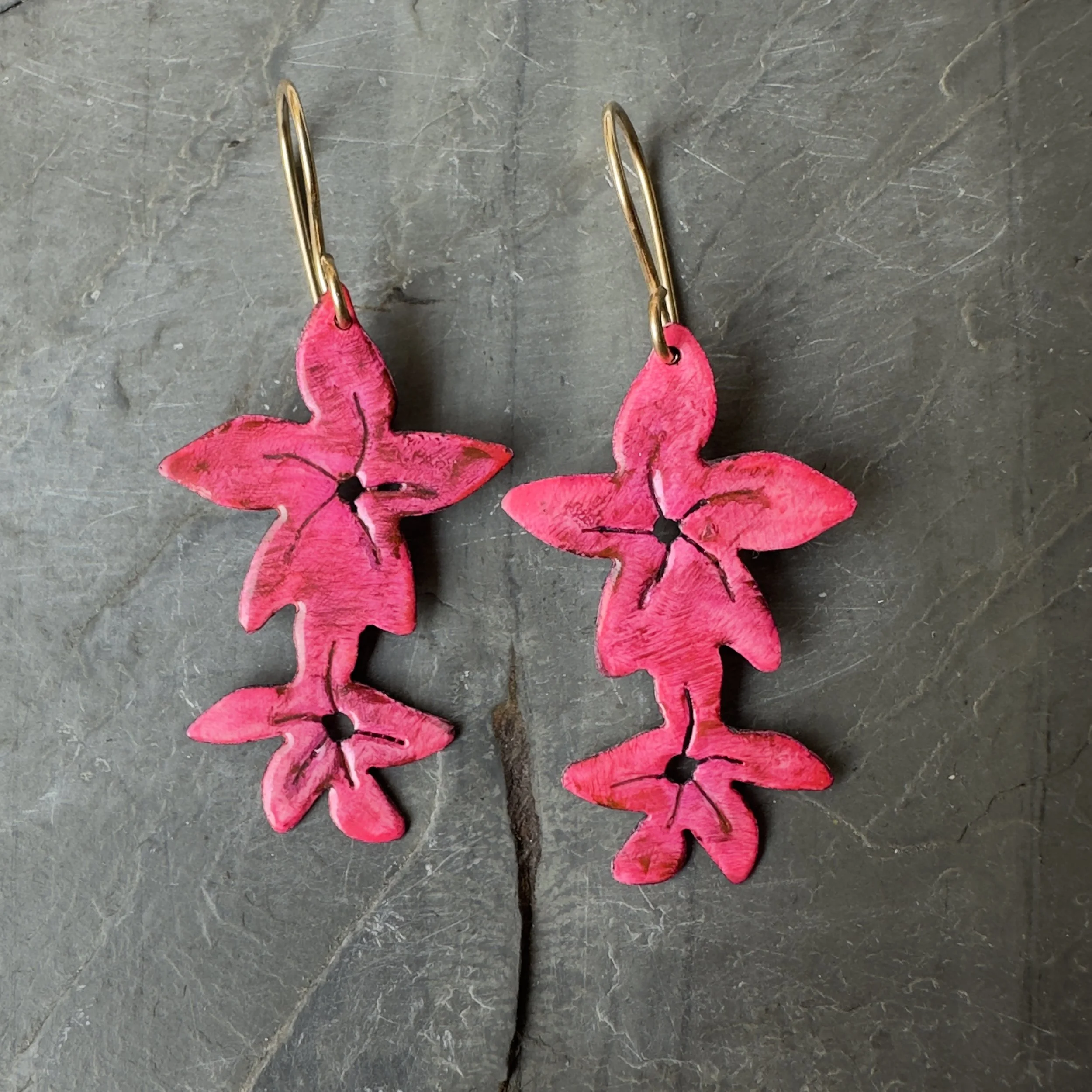 Colored Copper Earrings