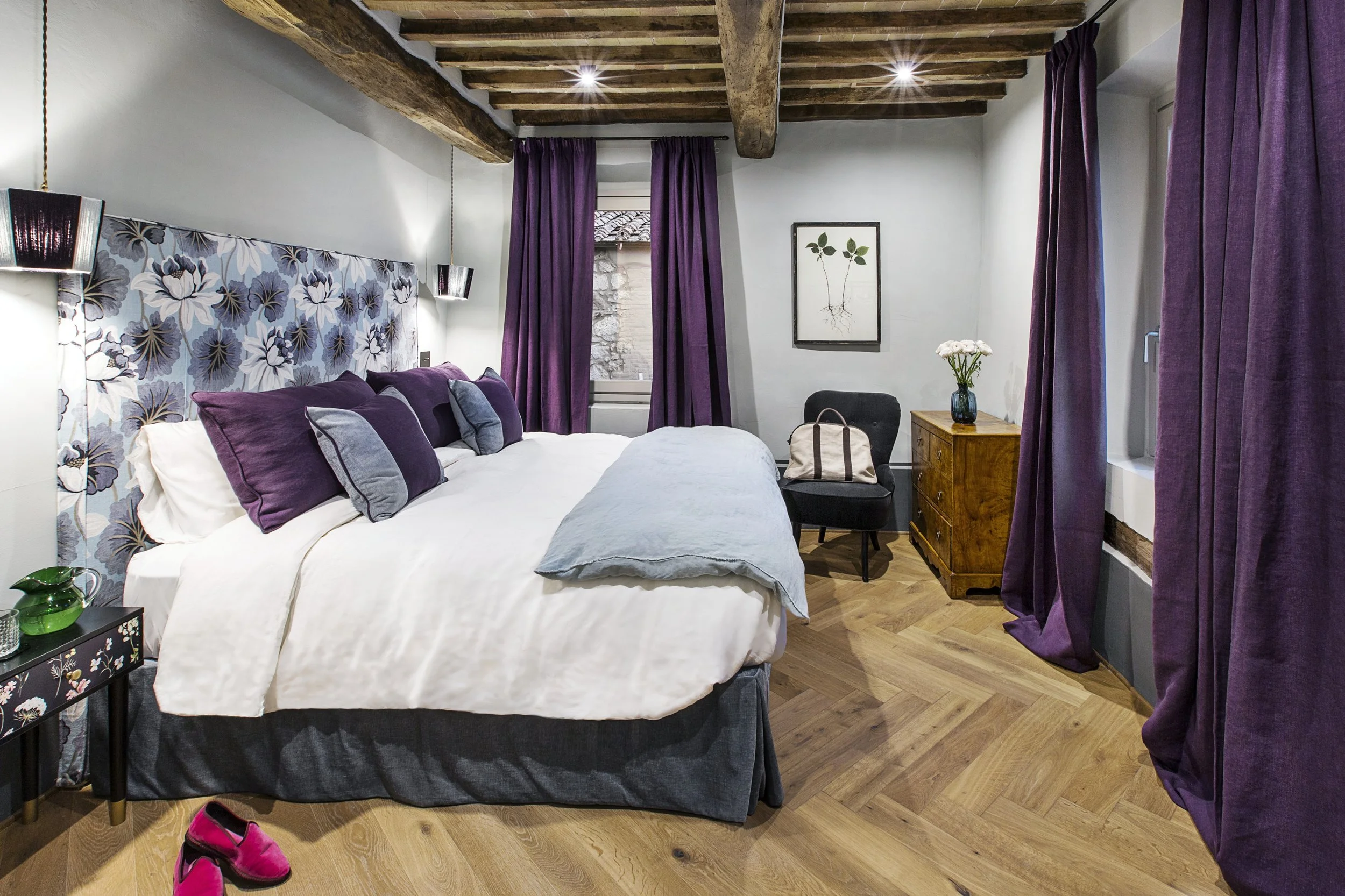 Tuscany Villa Vacations Villa Saracino Deluxe King Room Purple.jpg