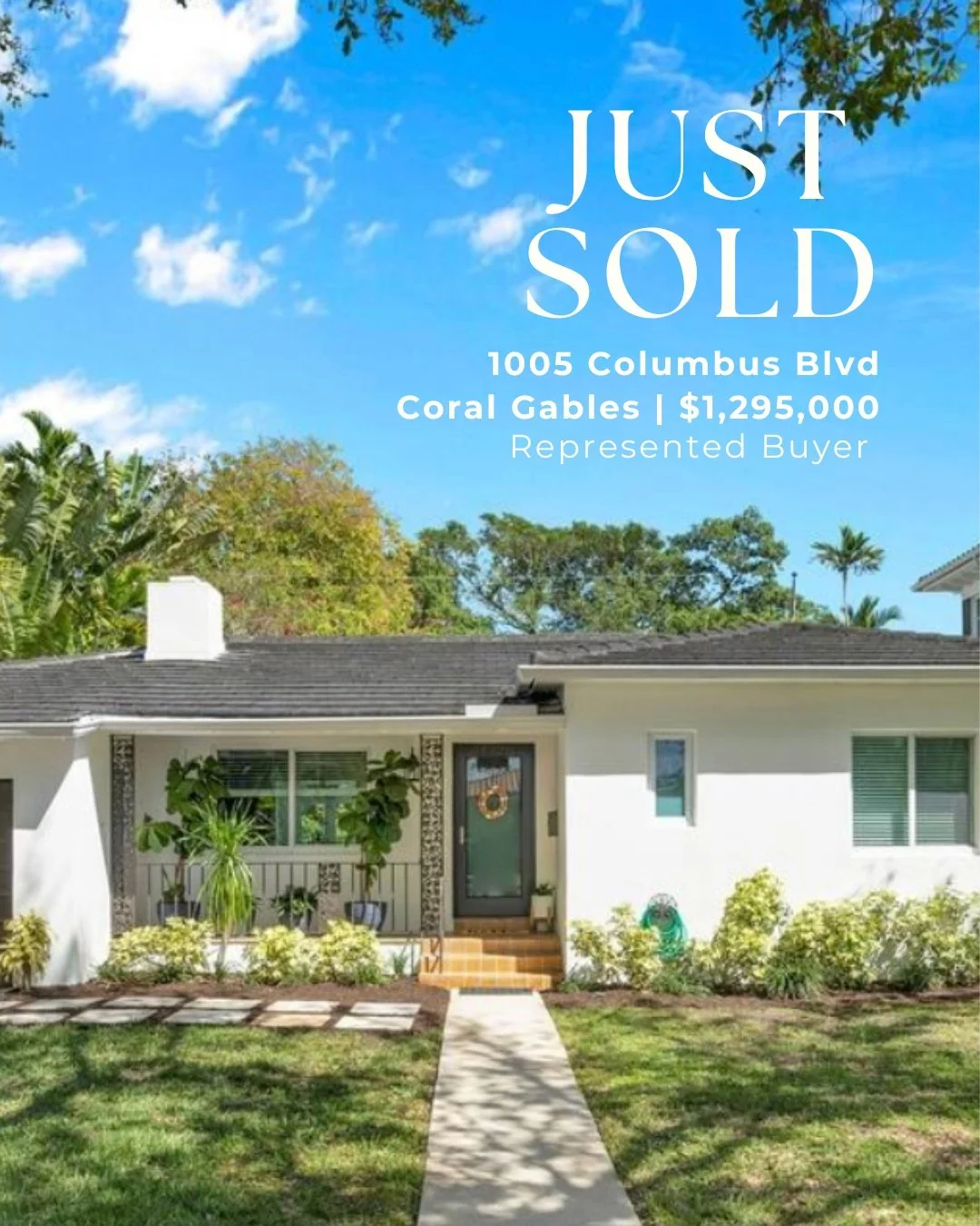 An absolute joy representing these sweet New York buyers find their Coral Gables home, allowing them to be closer to family. 

After patiently searching for quite some time, when the right property came along, they were ready to move quickly. We were