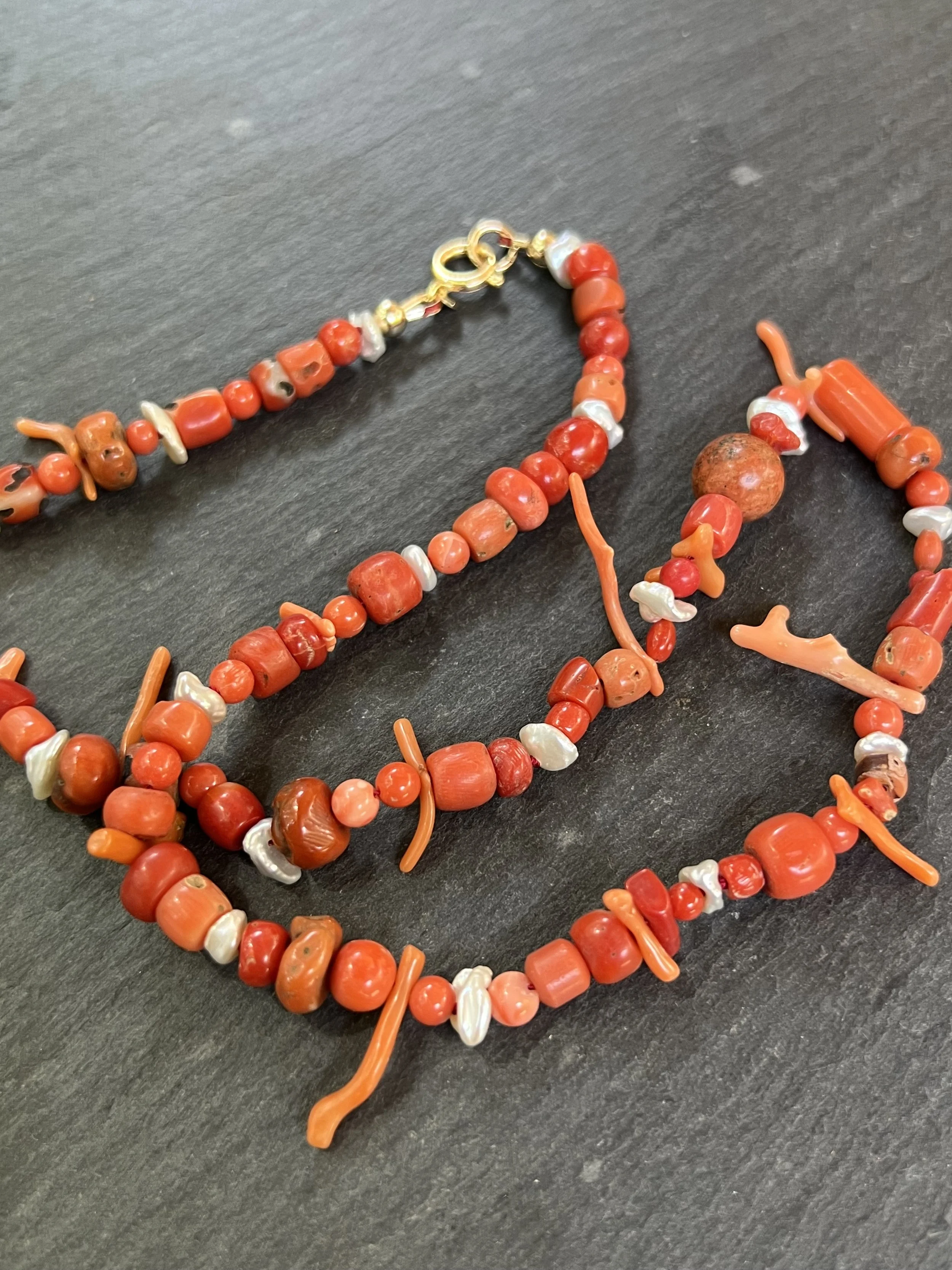 Collier Vintage Koraal