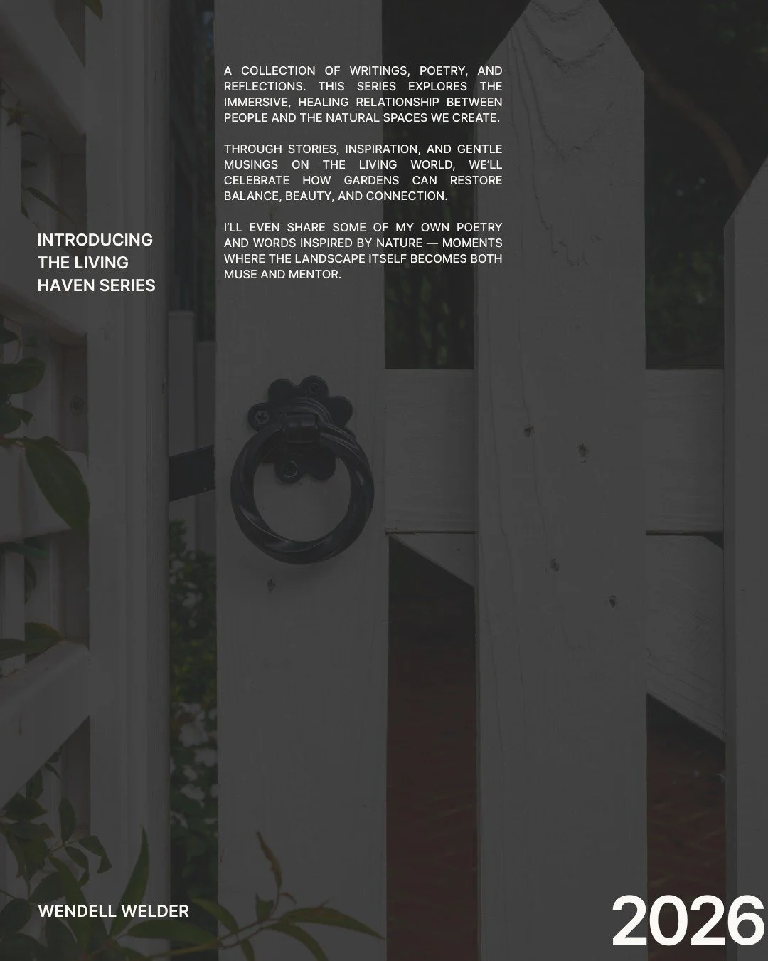 2025 marked my 10th year in business &mdash; and my first full year of sharing monthly newsletters. It&rsquo;s been an honor to connect with you more regularly and to reflect on the work, seasons, and landscapes we create together. If you&rsquo;d lik