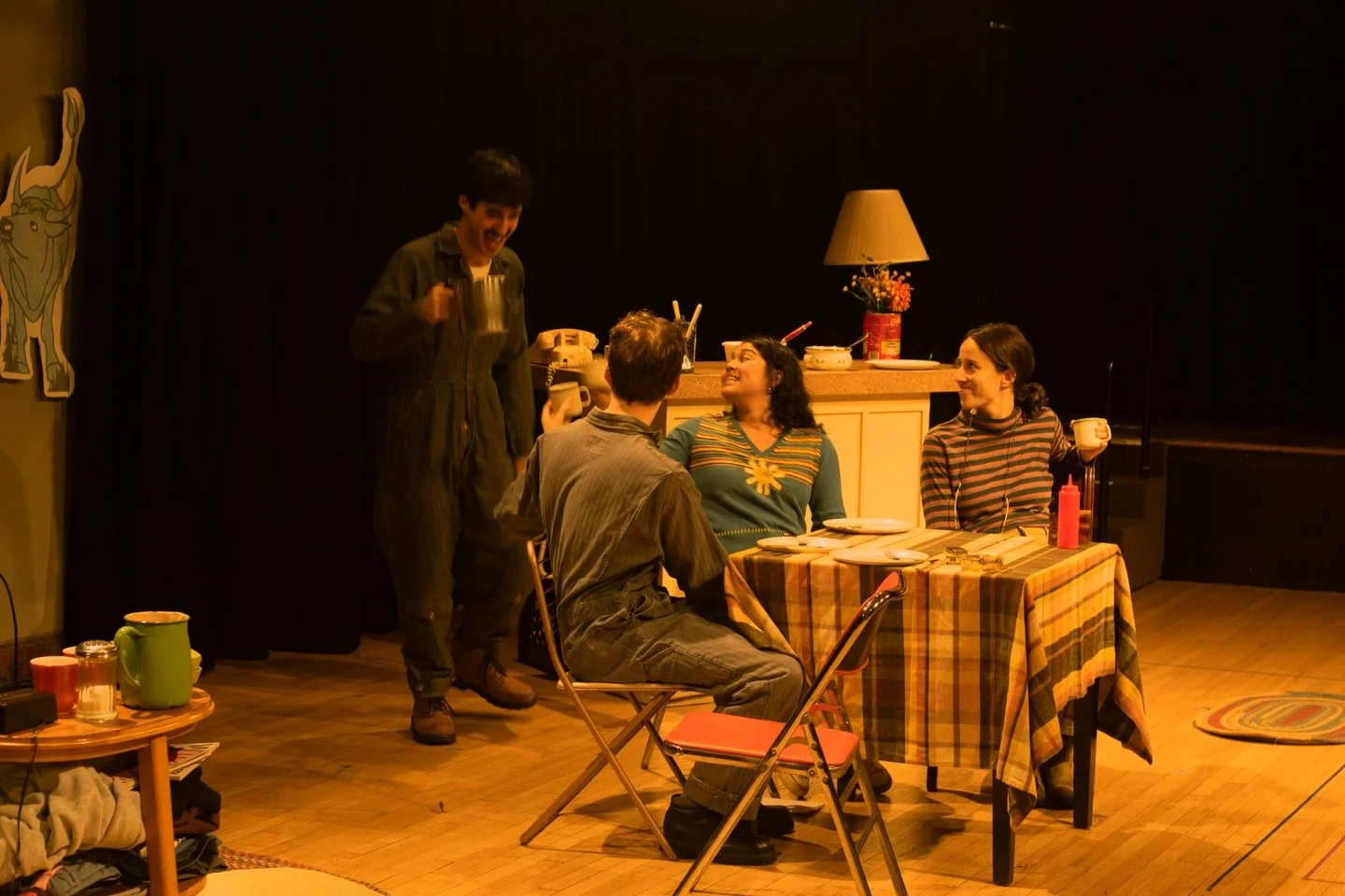 LH Fest photos just dropped if you&rsquo;ll allow me to be extra for just a moment 🥞 alt caption: wow. wow wow wow wow wow. 

Francisco Morandi Zerpa, Ida Cuttler, Liam Beveridge, Max Sheldon, Rebecca Rivera in &lsquo;Hot Breakfast at Paul Bunyan In