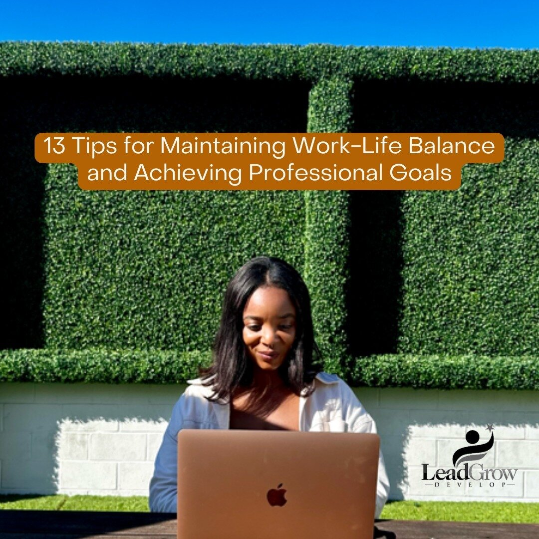 How can busy entrepreneurs set better boundaries and take more intentional breaks while also meeting professional goals?

Our founder @tiff_or_die shared a few tips in Lead Grow Develop's recent article '13 Tips for Maintaining Work-Life Balance and 