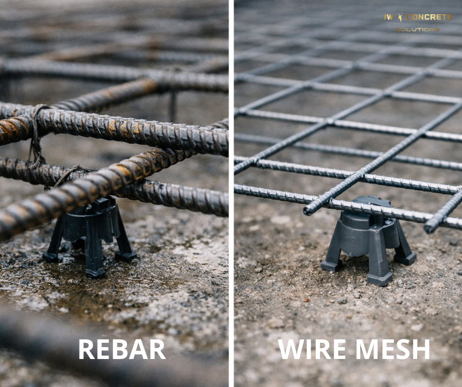 Rebar vs Wire Mesh for Concrete Driveways
