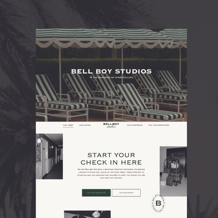 <span> Website </span> Bell Boy Studios