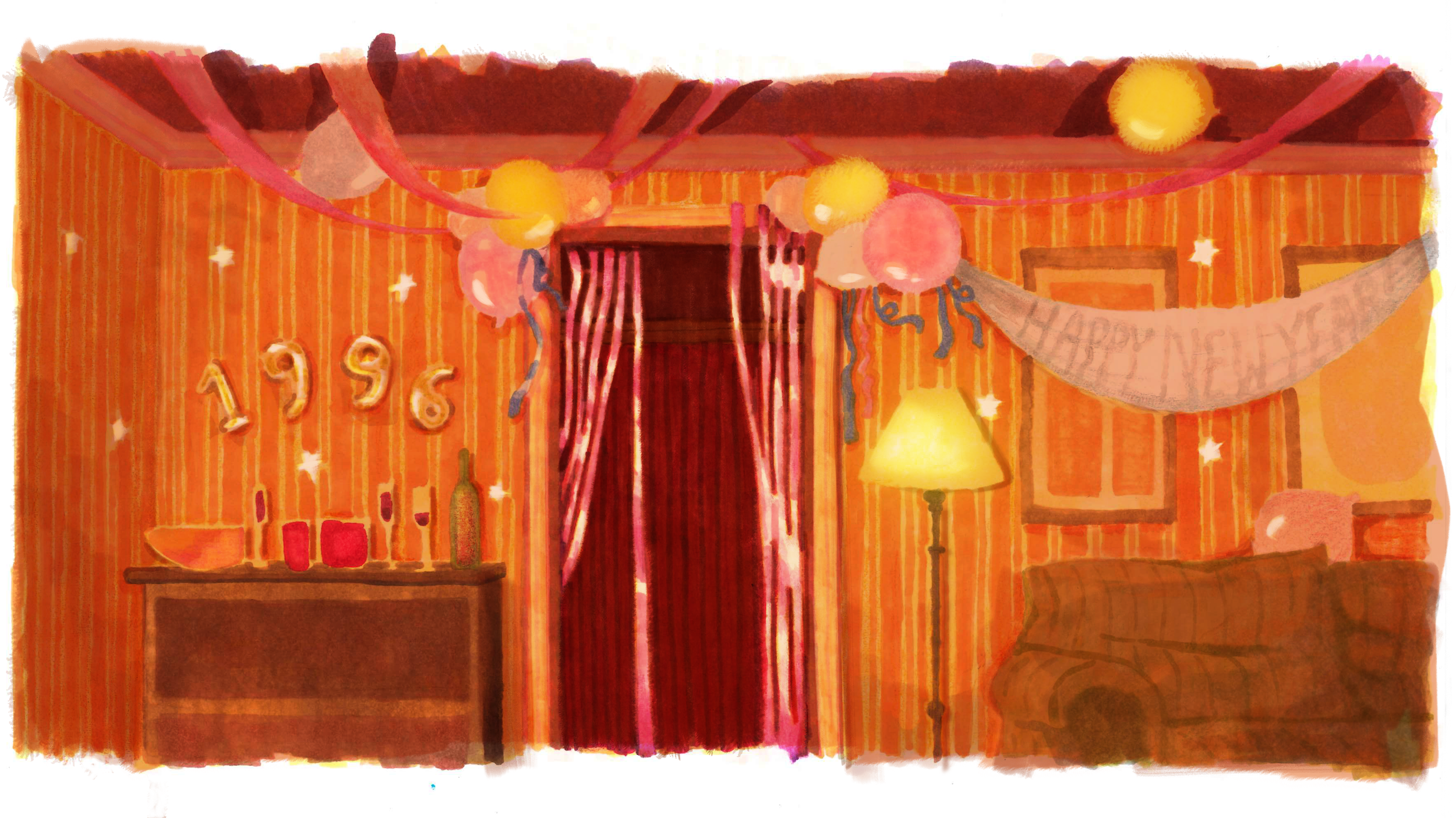 Background Painting Research - Alcohol Markers on Paper