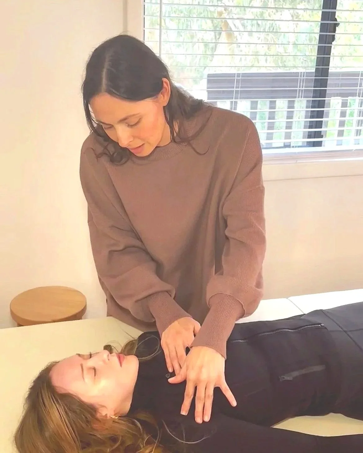One-on-one bodywork session with hands-on manual therapy at INOCHI BODYSPACE in Malibu.
