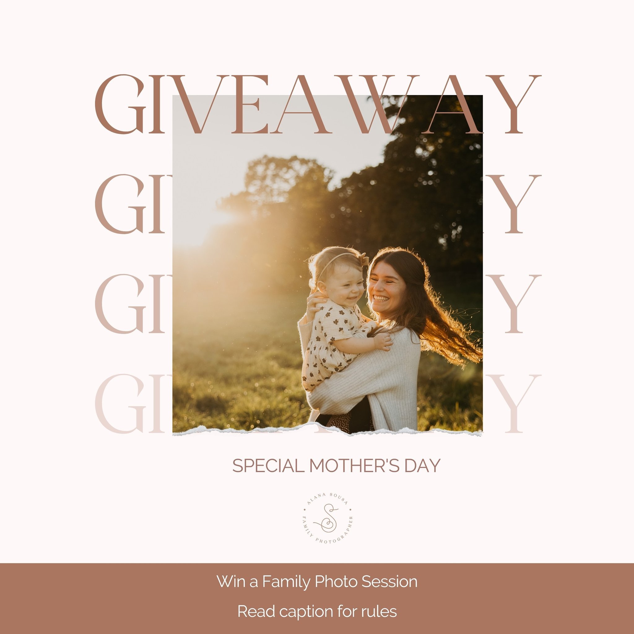 It&rsquo;s my mom&rsquo;s birthday today, and with Mother&rsquo;s Day just around the corner, I&rsquo;m spreading the joy with an exciting giveaway! 📸✨

I'm thrilled to offer one lucky winner a Family Photo Session to capture beautiful moments in 20