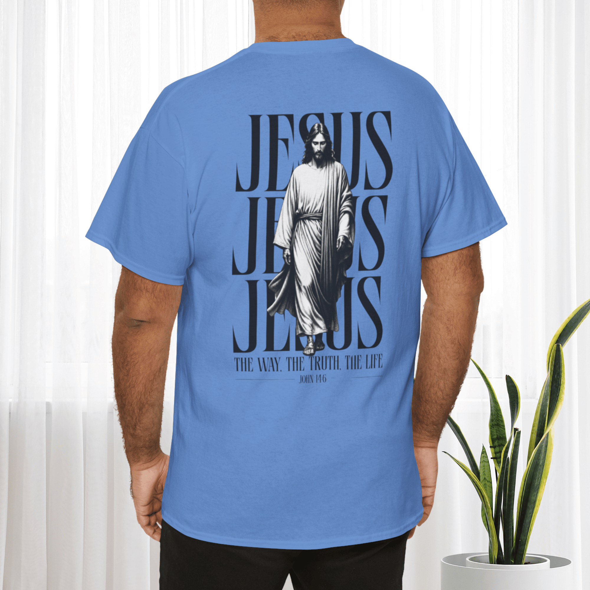 Jesus Graphic T-Shirt — "Jesus The Way The Truth The Life" Christian Tee