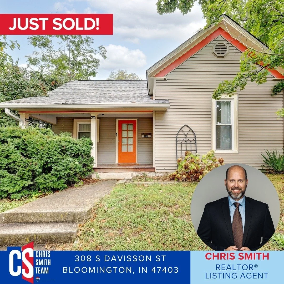 🔑 Just SOLD! Congratulations to the new homeowners of these charming Bloomington gems 🎉 Thank you for letting us help you find your dream home. 

#JustSold #BloomingtonIN #ChrisSmithTeam #HappyHomeowners #Btown #BloomingtonIndiana #Indianarealtors