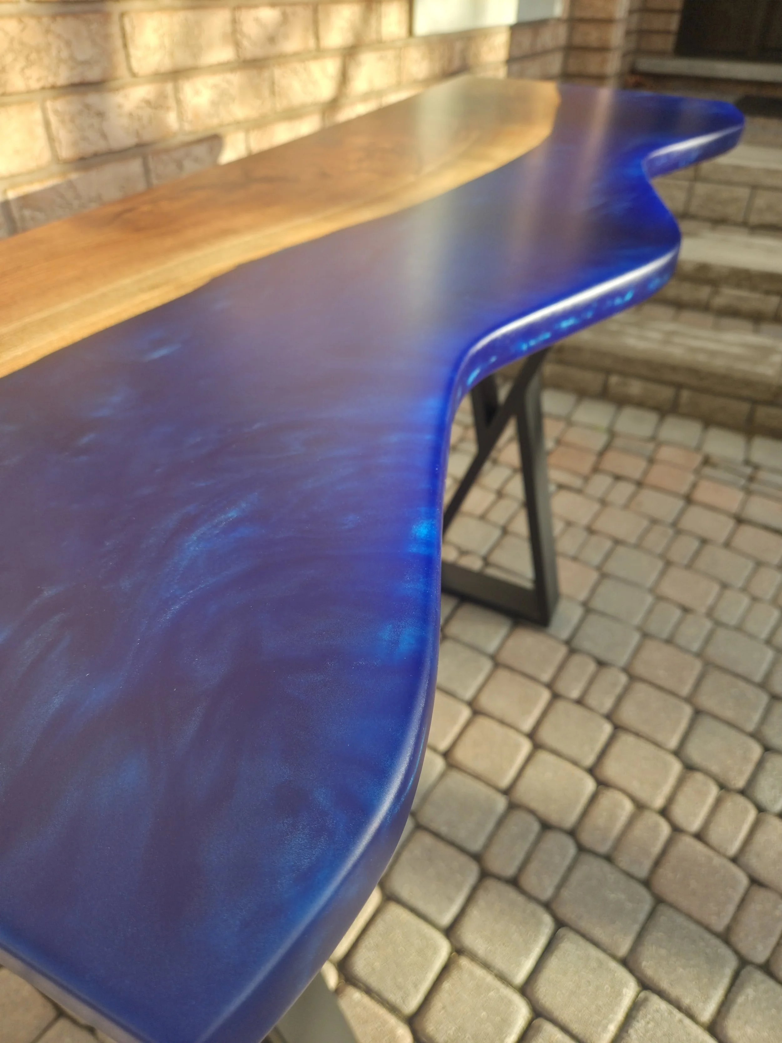 The Curved Entrance Epoxy Table