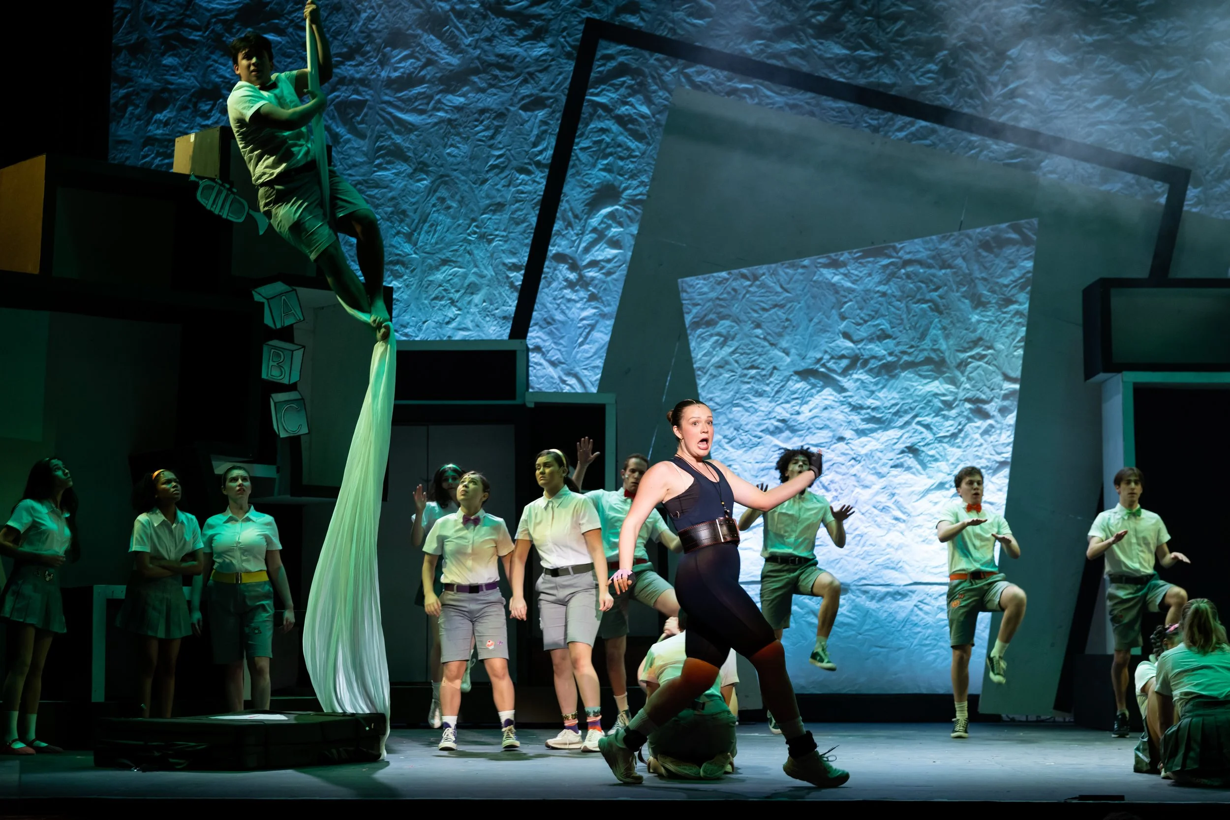 Aerial Silk Ensemble in Matilda