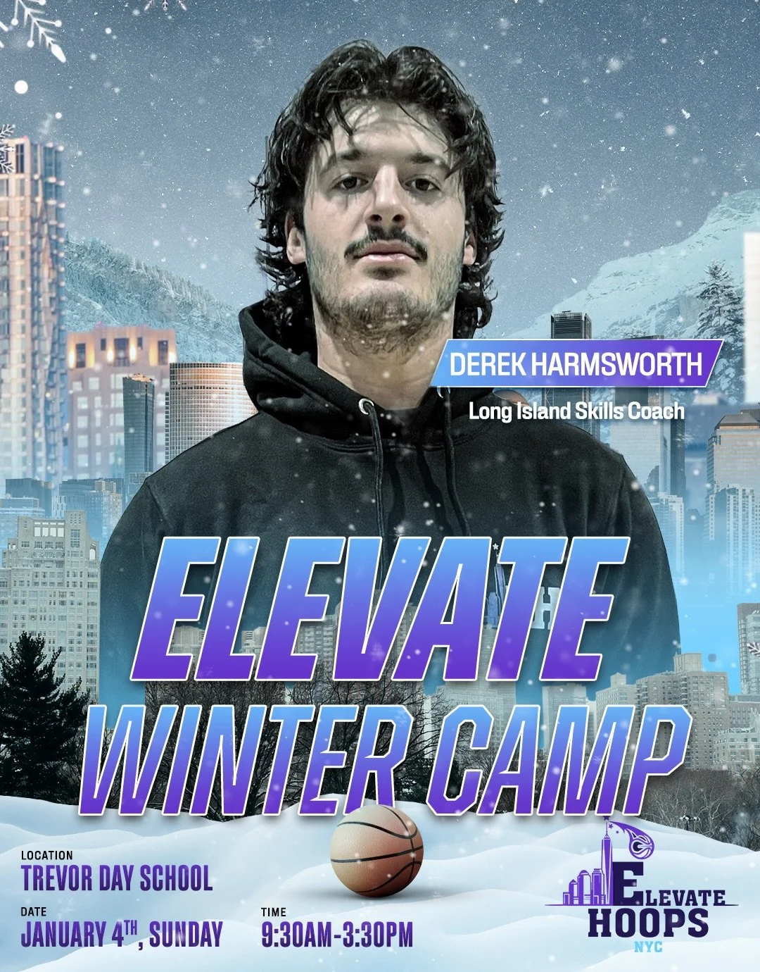 ❄️ Coach Derek will be coaching Elevate Winter Camp 2026‼️

Our first skills coach from Long Island, Coach Derek brings attention to detail and communication that will elevate campers to another level ✅

Welcome coach Derek, we are looking forward to