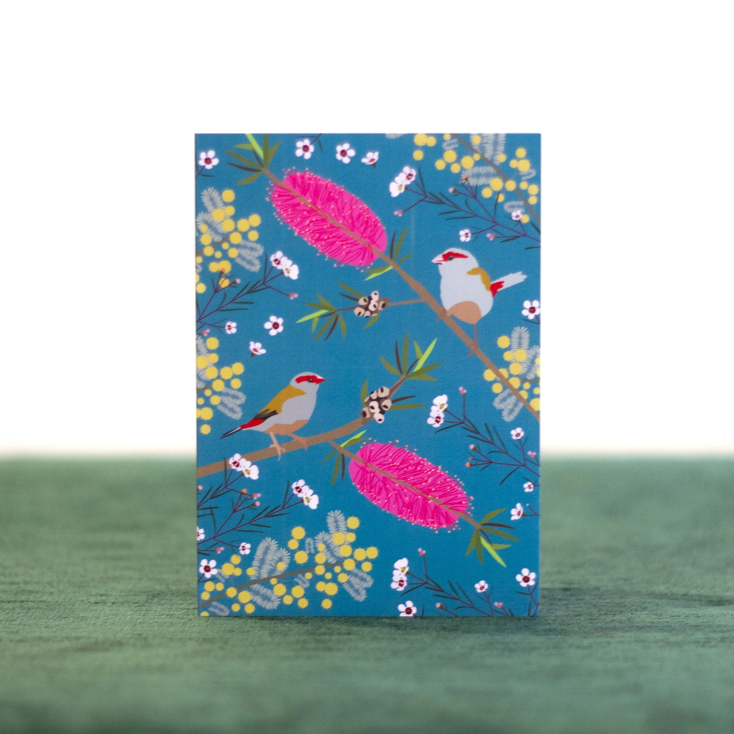 Red Finch (Greeting Card)