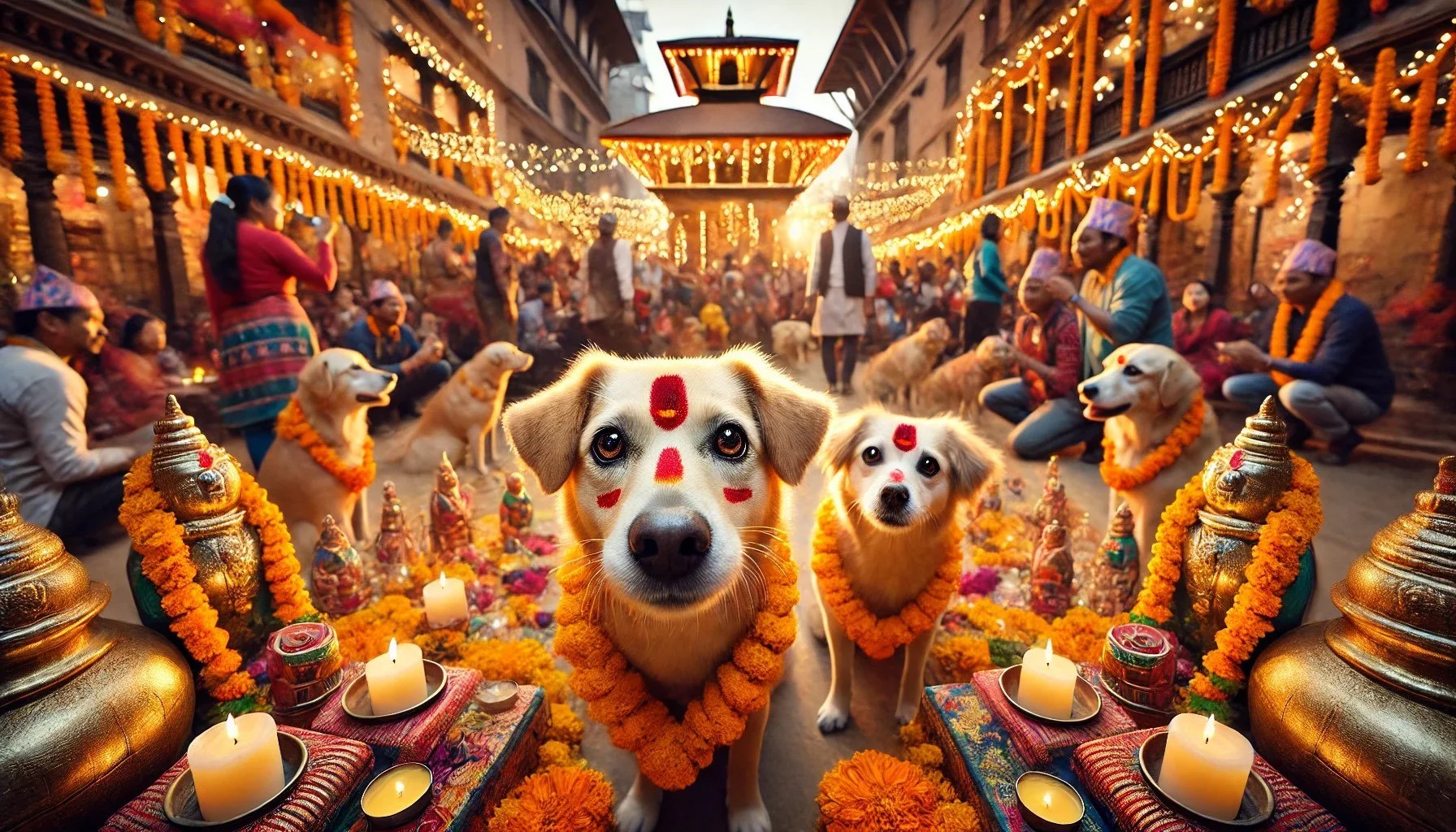 Tihar Boder Kukur Tihar: The Beautiful Nepali Tradition of Celebrating Dogs (During ...