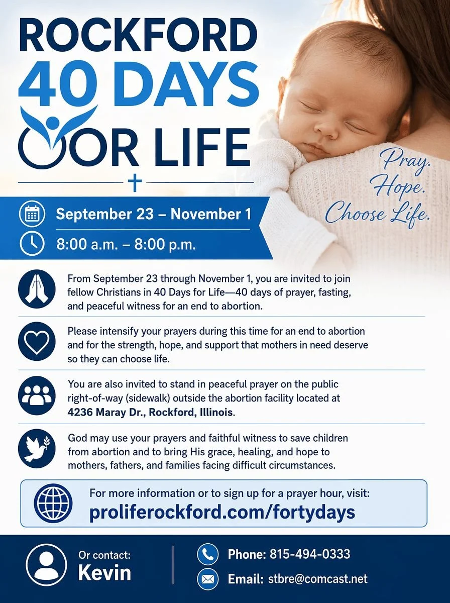 40 Days for Life Rockford - Fall 2026