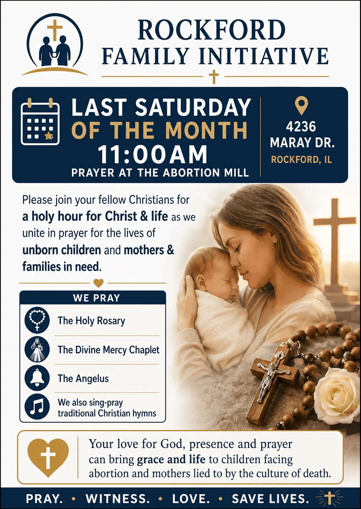 Tomorrow: Our Monthly Pro-Life Rally