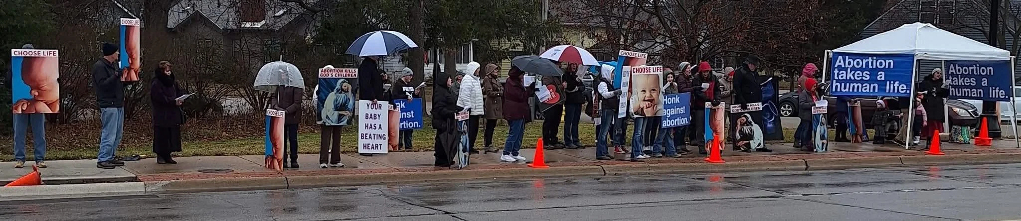 Prayers outside of Auburn Abortion Mill 2024
