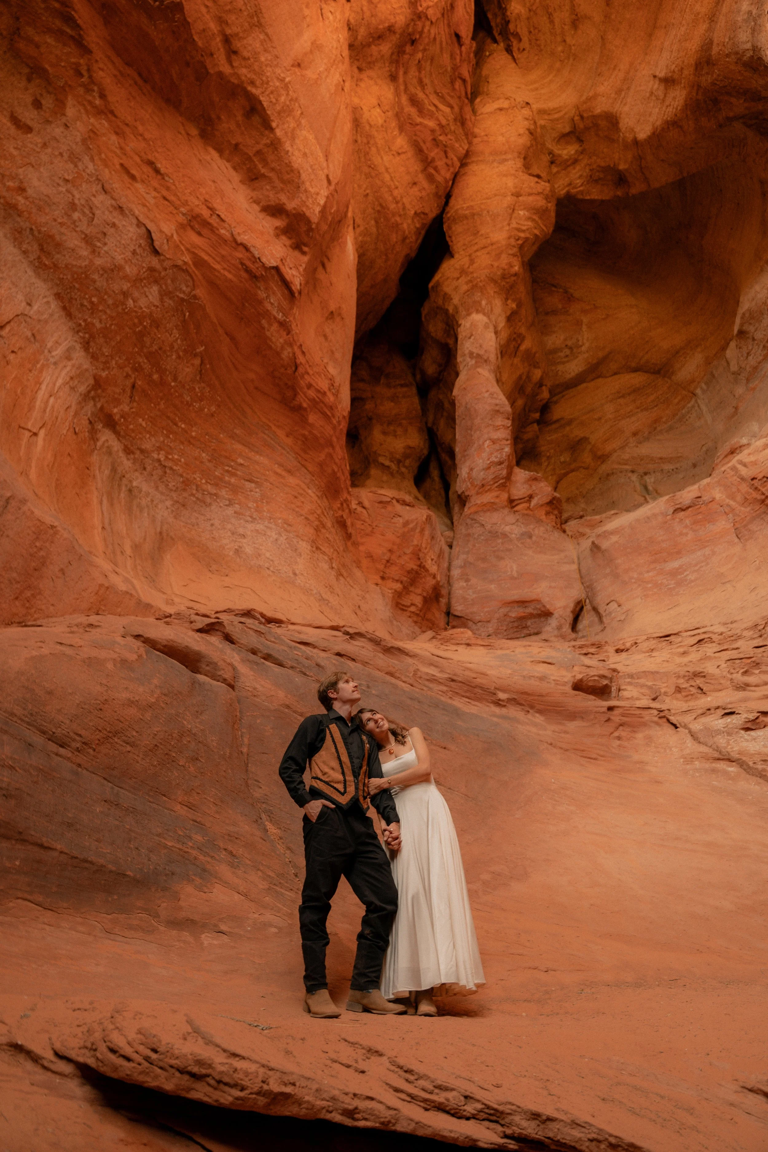 Slot Canyon Photoshoot Couples Zion National Park