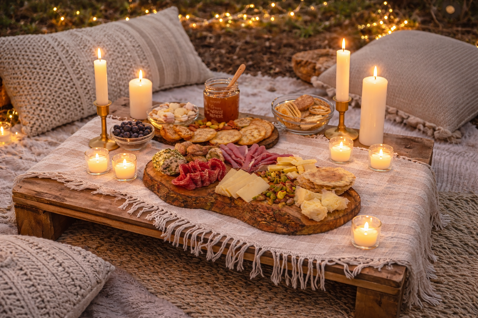 Candle-lit Charcuterie Picnic Zion